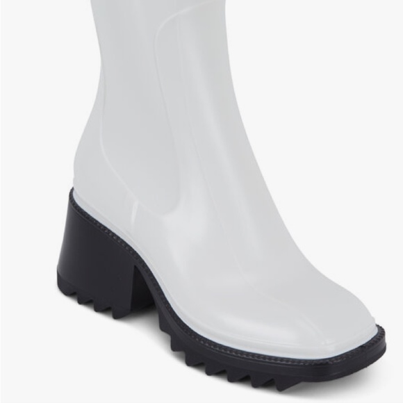 Chloe Betty Women's Rubber Rain Boots l White l EU Size 41 l NEW - Picture 2 of 6